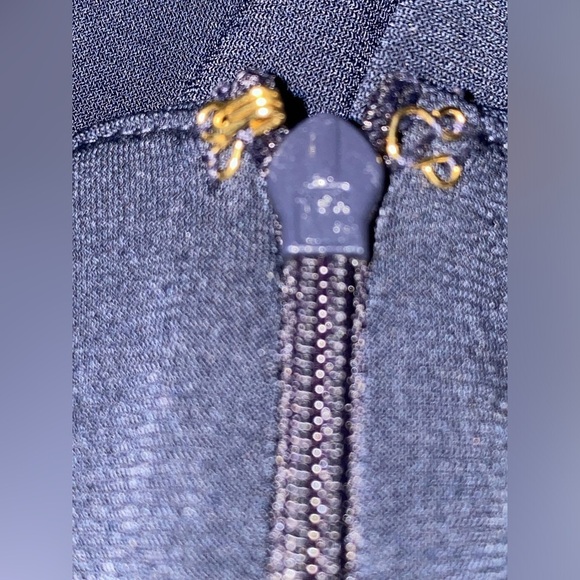 Michael Michael Kors Gold Statement Necklace Maxi Dress L Cocktail Dinner Party - Picture 5 of 9